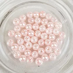 Üvegtekla, világos rózsaszín, (05), 4 mm, 6 mm