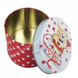 Fémdoboz, macis, ovális 10,5x14 cm