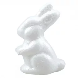 Hungarocell nyuszi, fehér, 5,5x7 cm