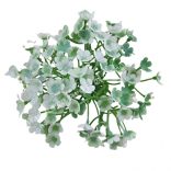 Betűzős apró virágcsokor, fehér, 19 cm