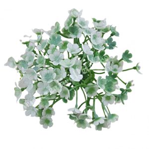 Betűzős apró virágcsokor, fehér, 19 cm