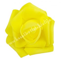 Polifoam rózsa, 6x5 cm, 44. Sárga