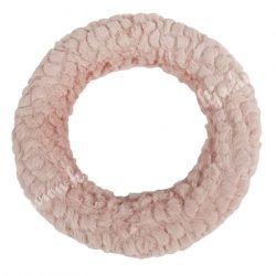 Koszorú, baby soft anyaggal, rózsaszín, 25 cm