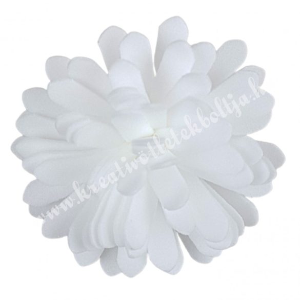 Polifoam virágfej, fehér, 5 cm