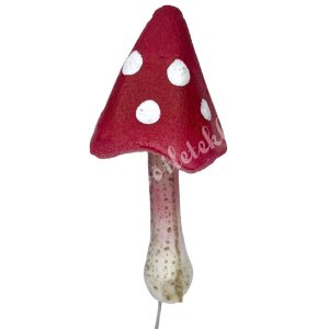 Betűzős polifoam gomba, piros, 4x7,5 cm