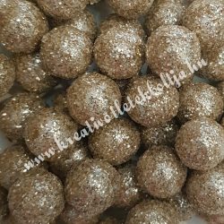   Hungarocell csillámos golyók, pezsgő, 1,2 cm, 10 gr/csomag