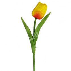 Gumi tulipán, cirmos-napsárga, 34 cm