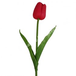 Gumi tulipán, piros, 34 cm