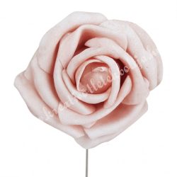 Betűzős polifoam rózsa, barack, 5 cm