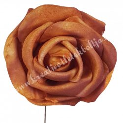 Betűzős polifoam rózsa, narancssárga, 5 cm