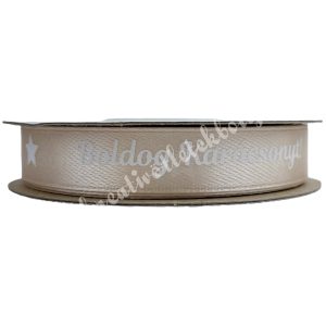 Karácsonyi szalag, Boldog Karácsonyt, púder, 1,2 cm (211)