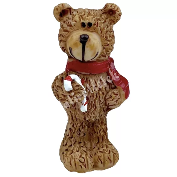 Polyresin maci, cukorpálcával, 2x4,5 cm