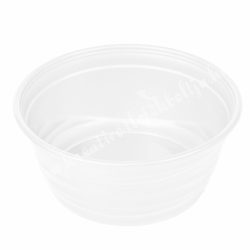 Műanyag tál, kerek, mintás, fehér, 15,5x7,5 cm