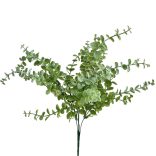 Eukaliptusz csokor, világoszöld, 43 cm