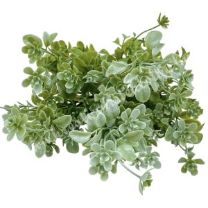 Zöld csokor apró virággal, zöld, 37 cm