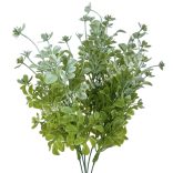Zöld csokor apró virággal, zöld, 37 cm