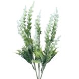 Levendula csokor, fehér, 36 cm