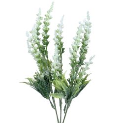 Levendula csokor, fehér, 36 cm