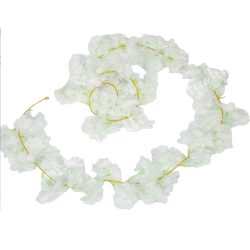 Cseresznyevirág girland, fehér, 180 cm