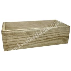 Fadoboz, téglalap, natúr, 20x10x6 cm