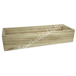 Fadoboz, téglalap, natúr, 30x10x6 cm