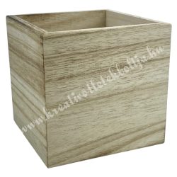 Fadoboz, négyzet, natúr, 13x11 cm