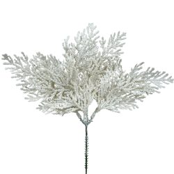 Csillámos levél pick, krém, 28 cm