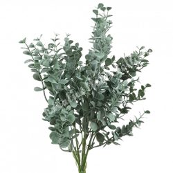 Eukaliptusz csokor, hamvas zöld, 37 cm
