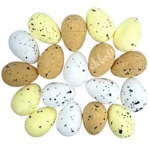 Festett hungarocell tojás, 2,5x4 cm, 18 db/csomag