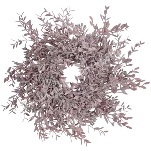Selyemvirág koszorú, rózsaszín, 35 cm