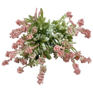 Zöld csokor bogyóval, lazac, 33 cm