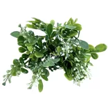 Zöld csokor bogyóval, fehér, 34 cm