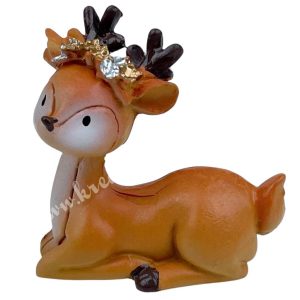Polyresin őzike, 4x4 cm
