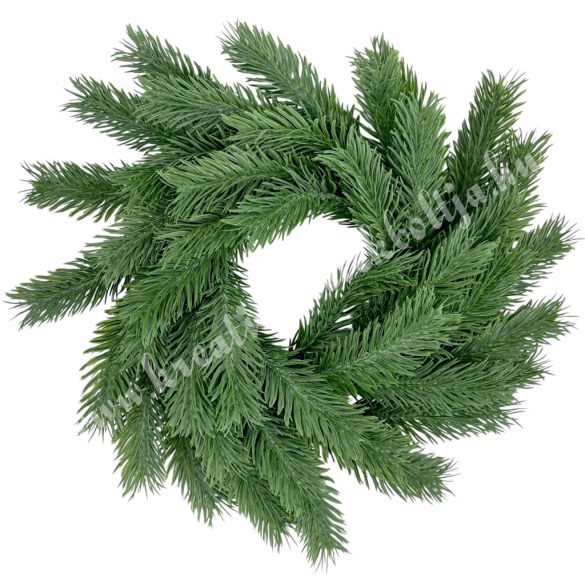 Fenyőkoszorú, zöld, 30 cm