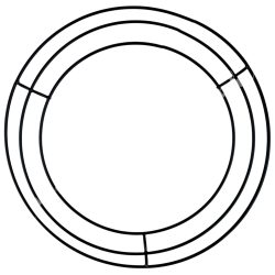 Fém koszorúalap, fekete, 20 cm