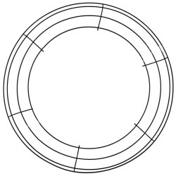 Fém koszorúalap, fekete, 36 cm