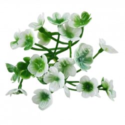 Mini virágcsokor, fehér, 5 cm
